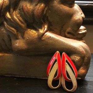 Vintage Enamel Earrings